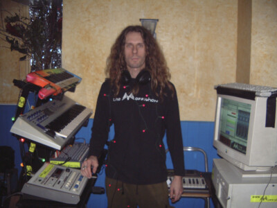 Jon X in his 1990s studio