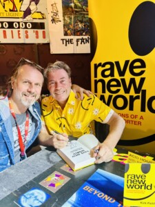 kirk field and Jon-X book signing rave new world, london 2024